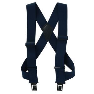 Perry Suspenders Men's 2 Inch Elastic Big & Tall Side Clip Trucker Suspenders
